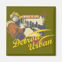 Detroit Urban T-shirts and Gifts Magnets
