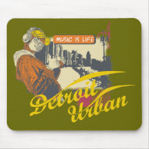 Detroit Urban T-shirts and Gifts Mouse Pads