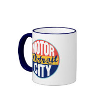 Detroit Vintage Label Mug