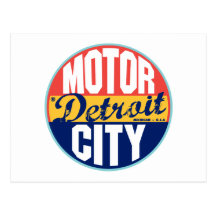 Detroit Vintage Label Post Cards