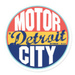 Detroit Vintage Label Stickers