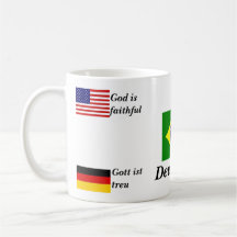 Deus é fiel caneca