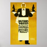 Deutches Theatre Restaurant ~ Vintage Ad posters