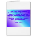 Deuteronomy 26:15 greeting cards