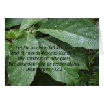 Deuteronomy 32:2 greeting card