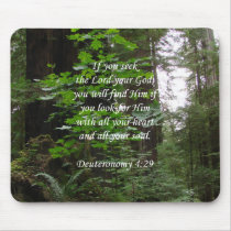 Deuteronomy 4:29 ~ Seek the Lord Mousepad