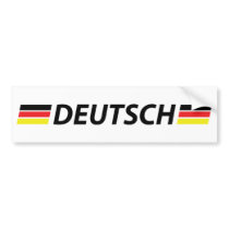 deutsch icon bumper sticker