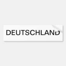 DEUTSCHLAND BUMPER STICKER