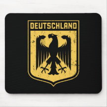 Deutschland Eagle -  German Coat of Arms Mouse Pads
