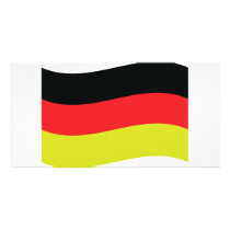 Deutschland Fahne icon Personalized Photo Card