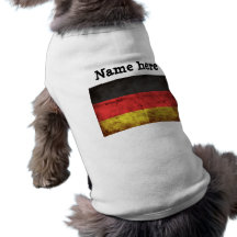 Deutschland Flagge Dog Tee Shirt