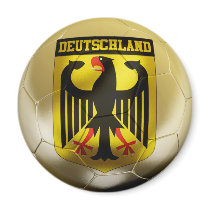 Deutschland Football Magnet