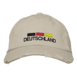 Deutschland Fussball Distressed Embroidered Cap embroidered hats