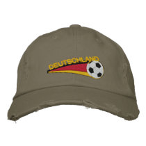 Deutschland fussball Ladies embroidered cap Embroidered Baseball Caps
