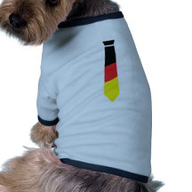 deutschland krawatte dog shirt