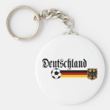 Deutschland large fussball logo keychains