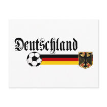 Deutschland large fussball logo post cards