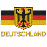 DEUTSCHLAND Mens Embroidered zip hoodie
