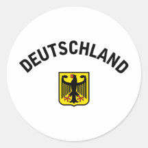 Deutschland Round Stickers