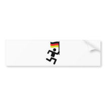Deutschland runner icon bumper stickers
