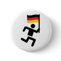 Deutschland runner icon pinback button