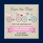 Deux bicyclettes épousant le rose font gagner la d aimants
