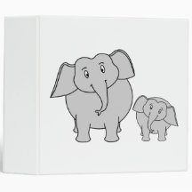 Deux éléphants mignons. Bande dessinée
