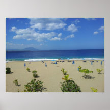 DEUX LA RÉPUBLIQUE DOMINICAINE SUR DE LA PLAGE SOS POSTERS