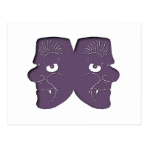 deux masques two masques cartes postales