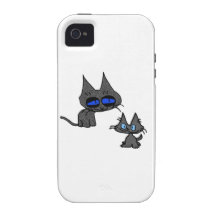 Deux minous mignons iPhone 4 case
