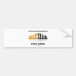 Develop Your Imagination Play Chess Bumper Sticker