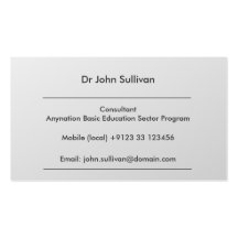 Development Consultant Expert Professional Business Cards