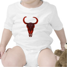 Devil Buffalo Skull Bodysuit