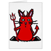 Devil Bunny Card