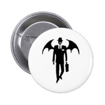 devil businessman button