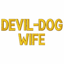 DEVIL-DOG WIFE EMBROIDERED HOODY