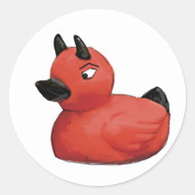 Devil Duck Sticker