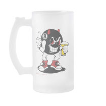 Devil Eightball Beer Mug