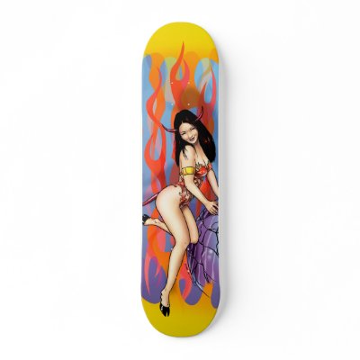 Devil Girl 2 Skateboard by painter_sf