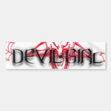 DEVIL GIRL LOGO BUMPER STICKERS