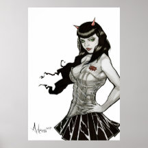 Devil in Darla Deville Print