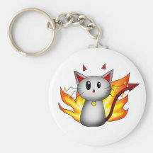 Devil Kitty - Keychain