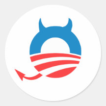 DEVIL OBAMA STICKER