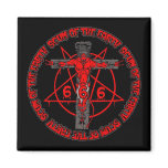 DEVIL ON THE CROSS MAGNET