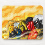 Devil or angel mouse mat