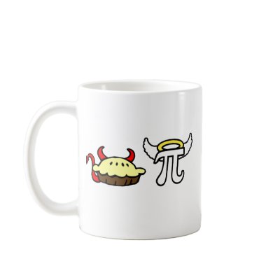 Devil Pie and Angel Pi Coffee Mugs by jezkemp