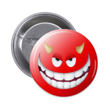 Devil Smiley Face 2 Pins