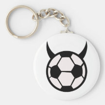 devil soccer ball bad bad bad key chain