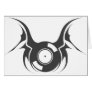 Devil Vinyl Record - DJ Disc Jockey Music Card