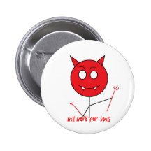 devil, will work for souls pins